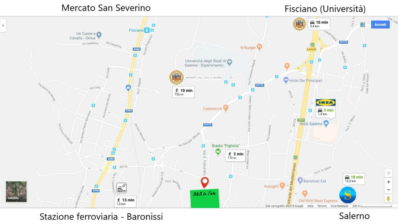 B&B La Tinta Baronissi Bagian luar foto